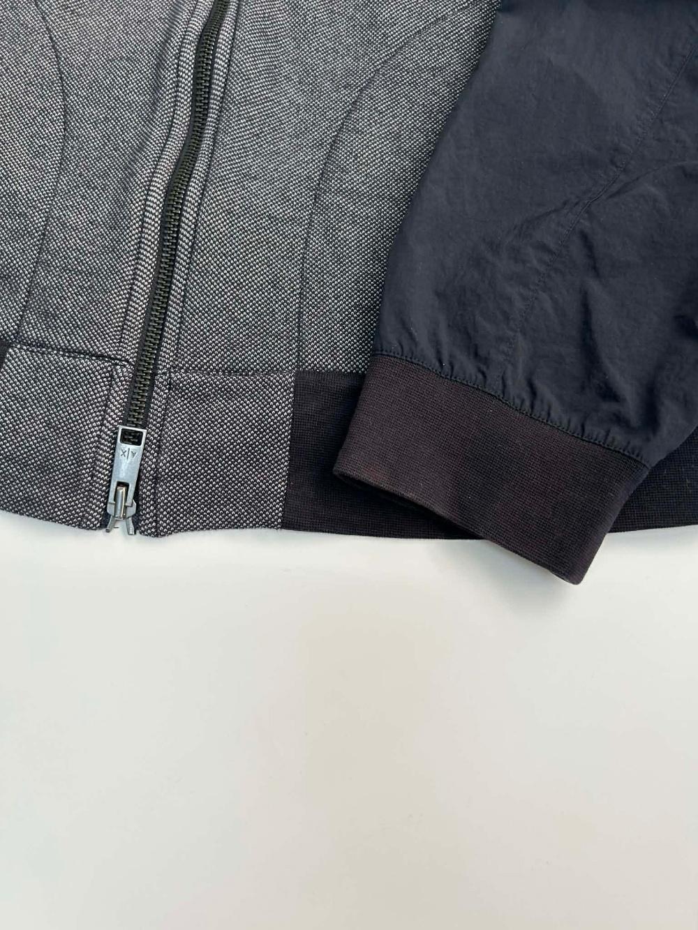 [L] Armani Exchange mixed fabric zip-up jacket 10