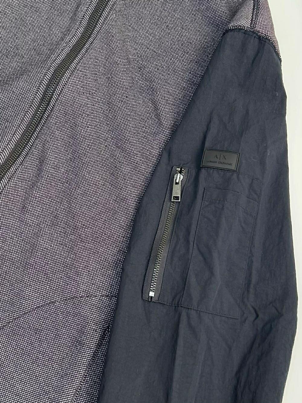 [L] Armani Exchange mixed fabric zip-up jacket 9
