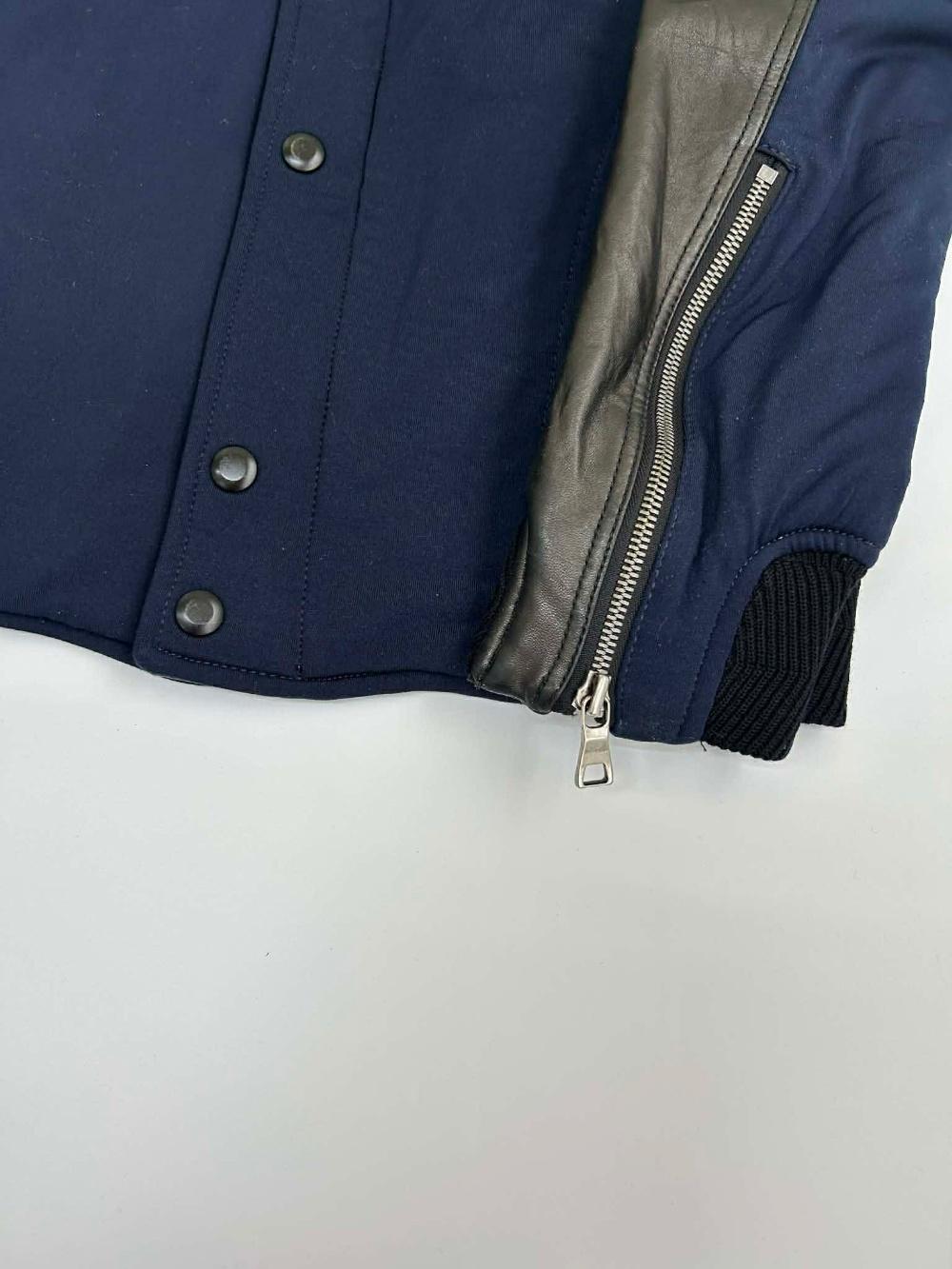 [95] Time homme leather sleeve stadium jacket 8