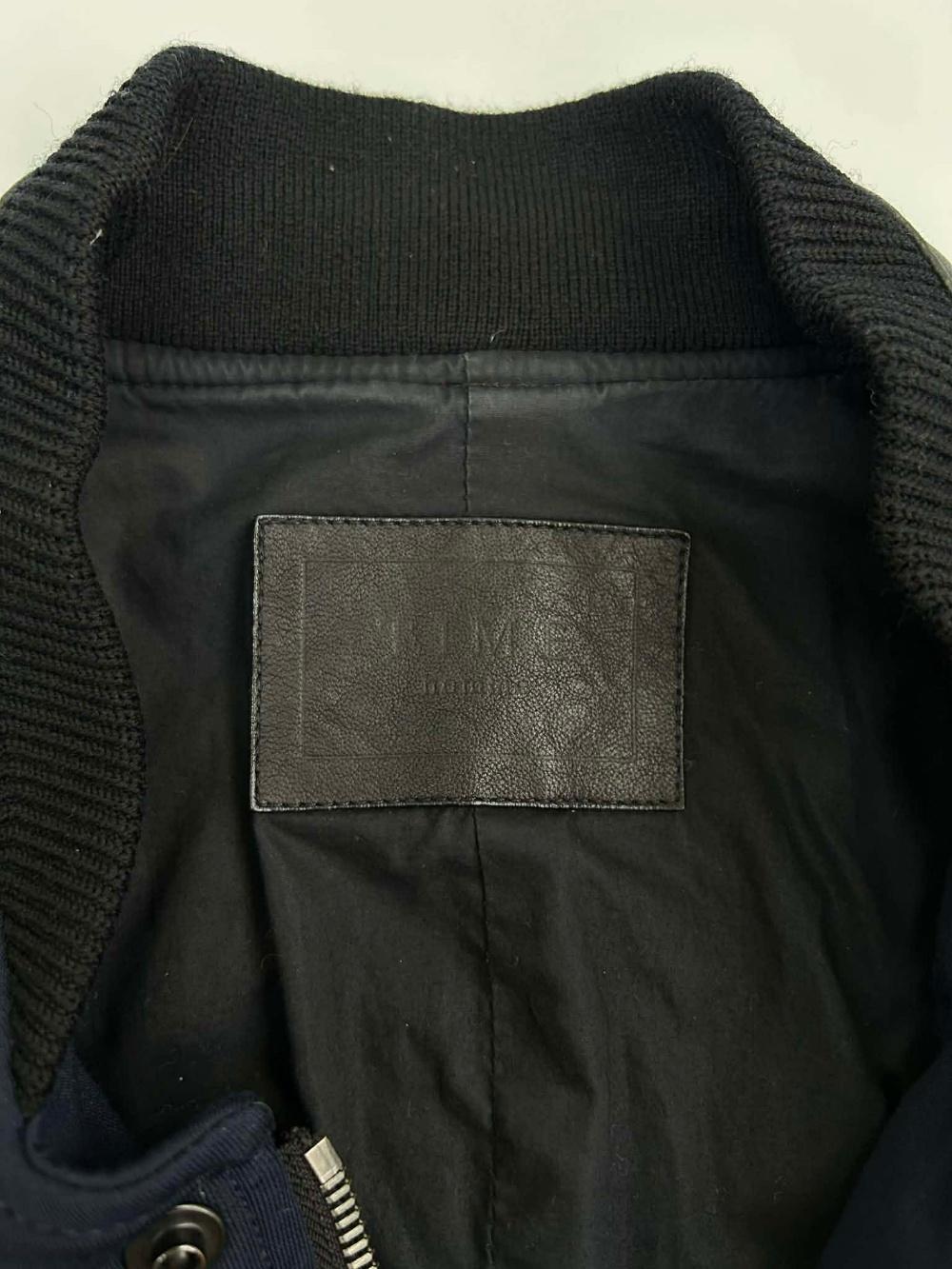 [95] Time homme leather sleeve stadium jacket 5