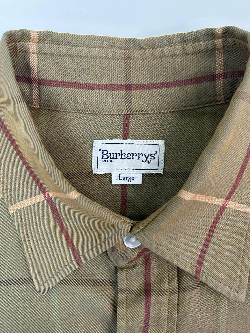[L] burberrys nova check cotton shirt 5