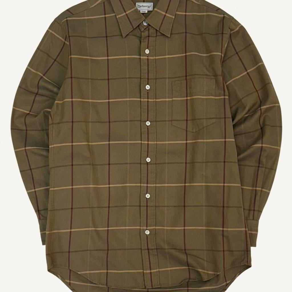 [L] burberrys nova check cotton shirt 1