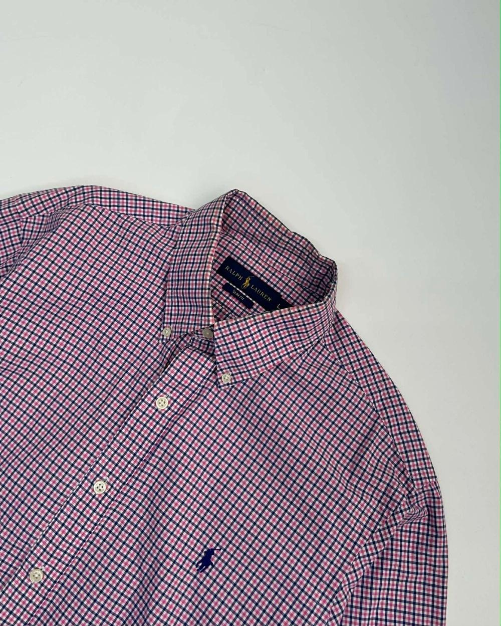 [L] Polo Ralph Lauren slim fit check shirt 3