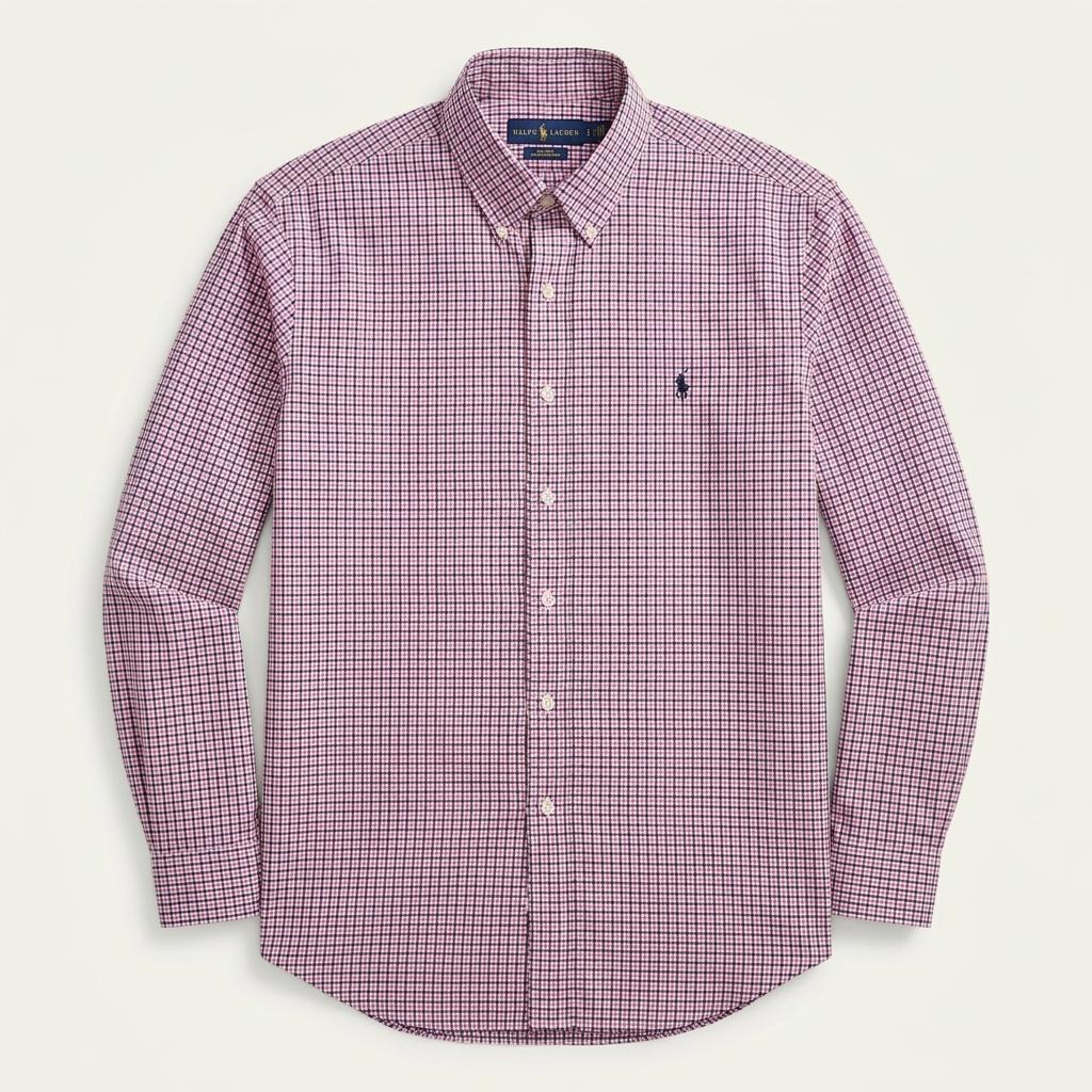 [L] Polo Ralph Lauren slim fit check shirt 1