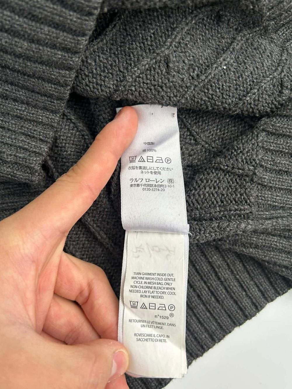 [M] Polo Ralph Lauren cable knit sweater 8