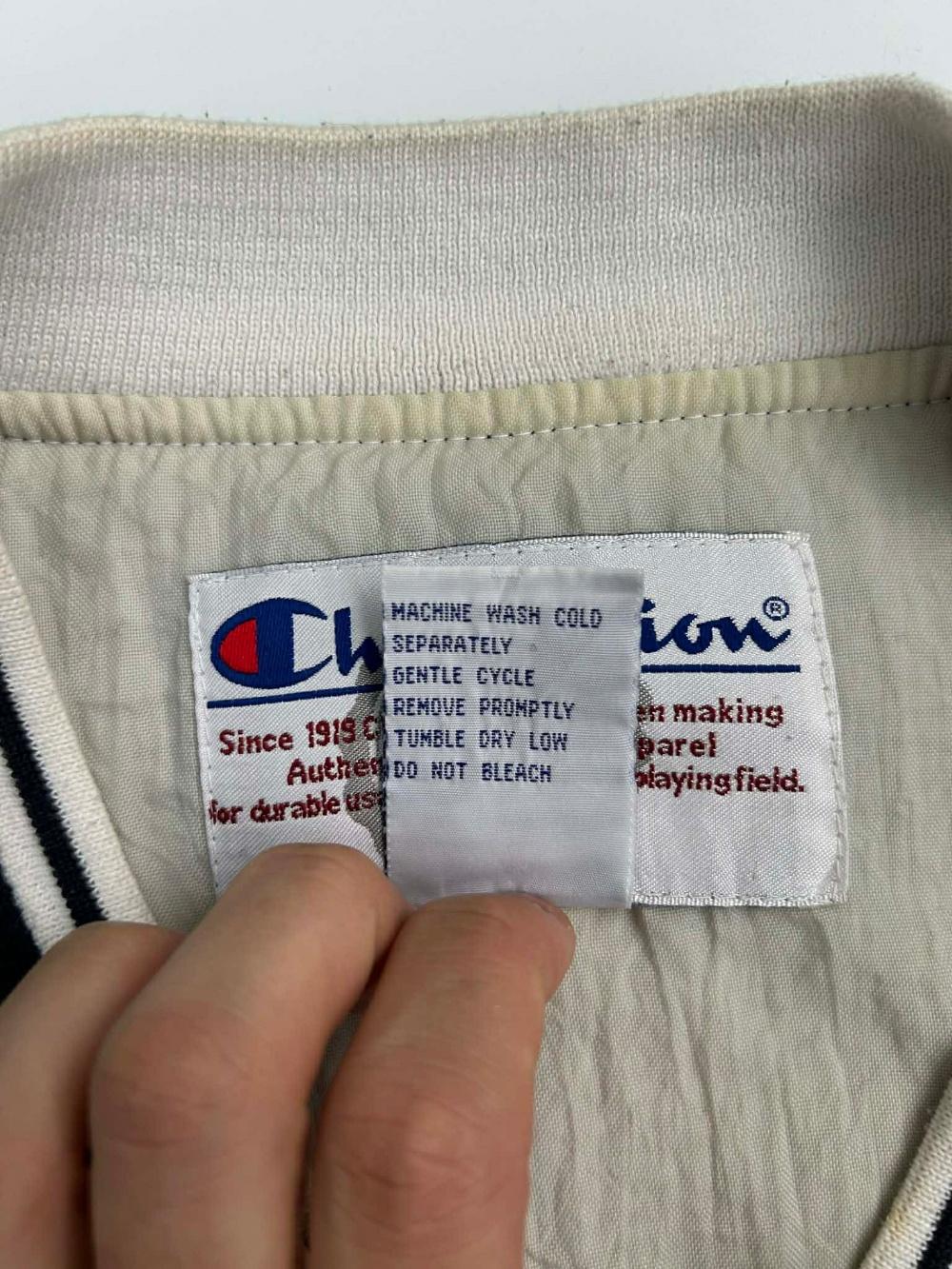 [L] Champion 90s Pittsburgh v-neck nylon pullover 7