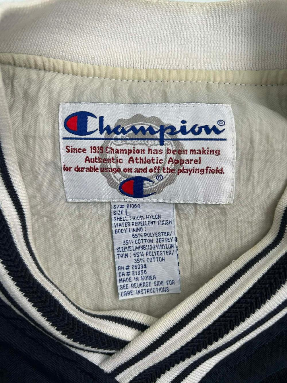 [L] Champion 90s Pittsburgh v-neck nylon pullover 6