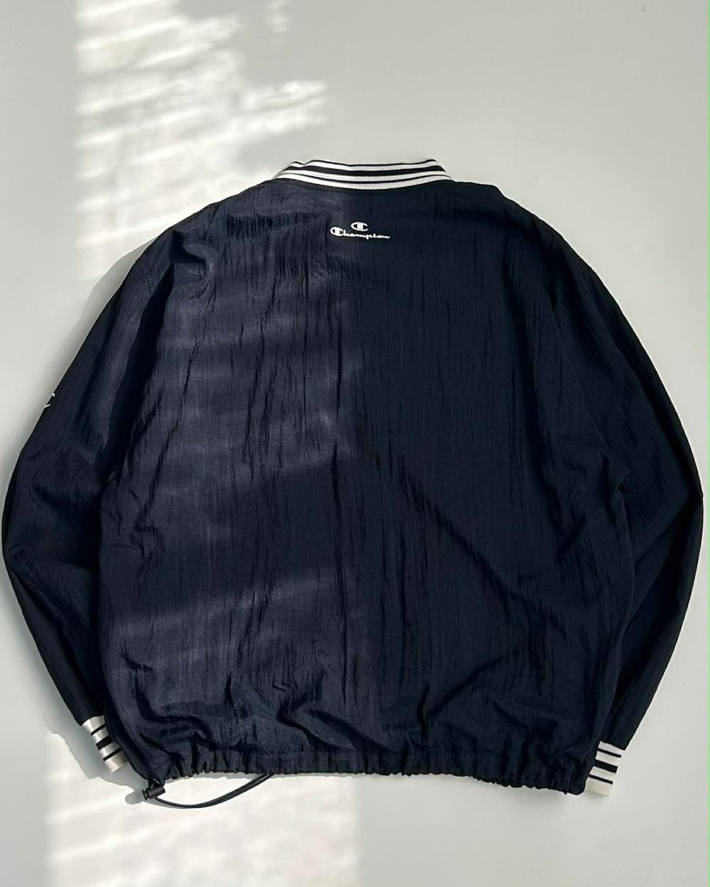 [L] Champion 90s Pittsburgh v-neck nylon pullover 4