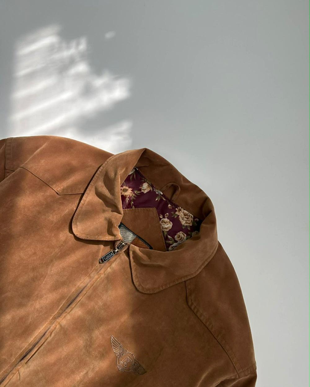 Japanese vintage cow suede bomber jacket 4