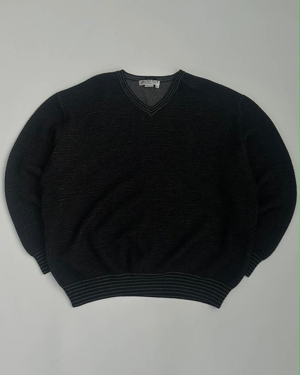 [XL] Monsieur Givenchy v-neck wool knit 3