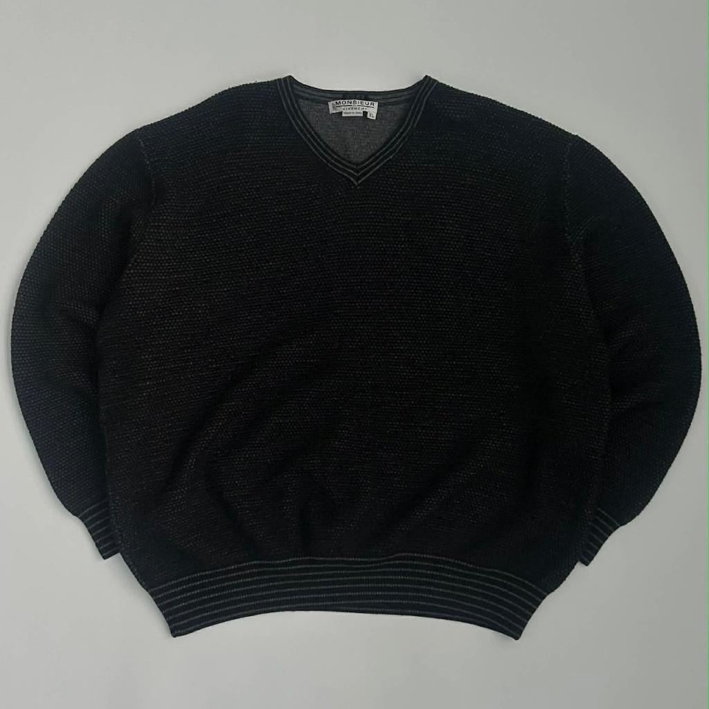 [XL] Monsieur Givenchy v-neck wool knit 2