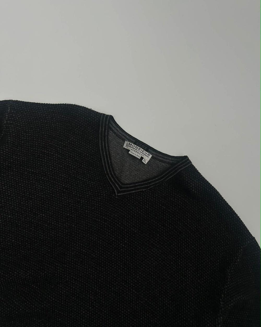 [XL] Monsieur Givenchy v-neck wool knit 4