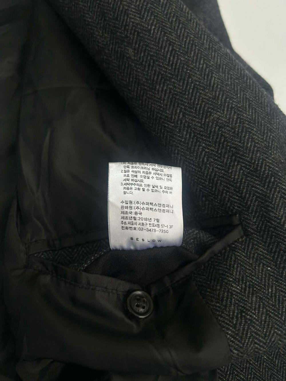 [L] Beslow Standard herringbone wool blazer 9