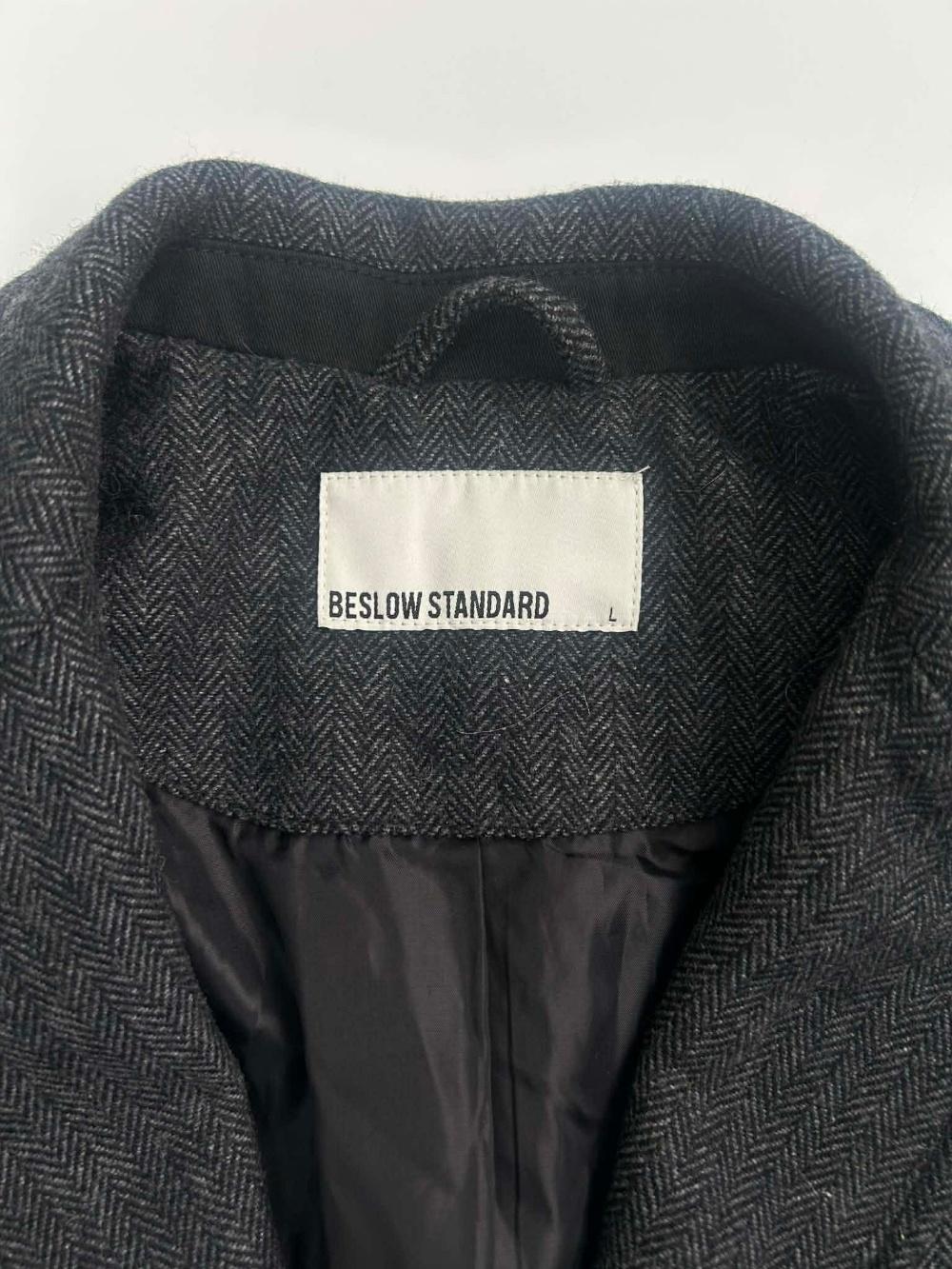 [L] Beslow Standard herringbone wool blazer 7
