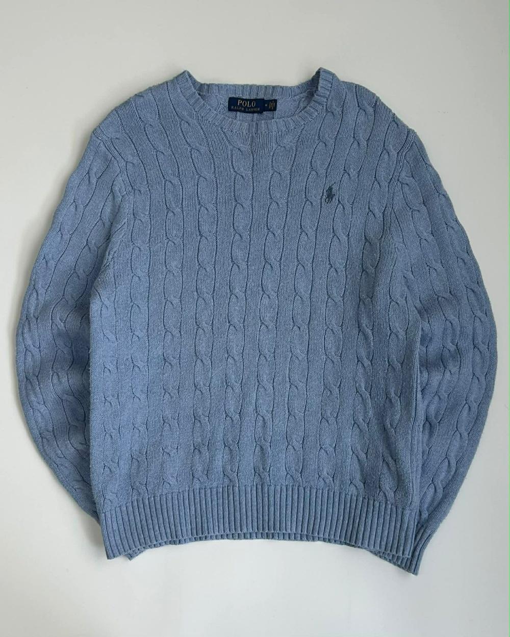[M] Polo Ralph Lauren cable knit cotton sweater 3