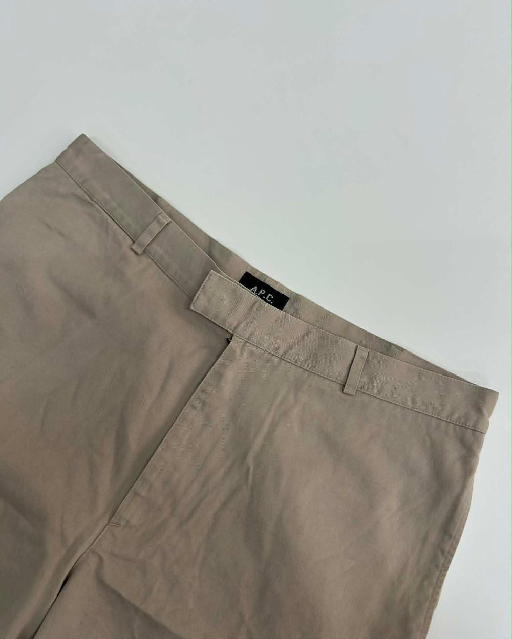 [M] A.P.C. 아페쎄 일본판 베이지 코튼 쇼츠 반바지 3