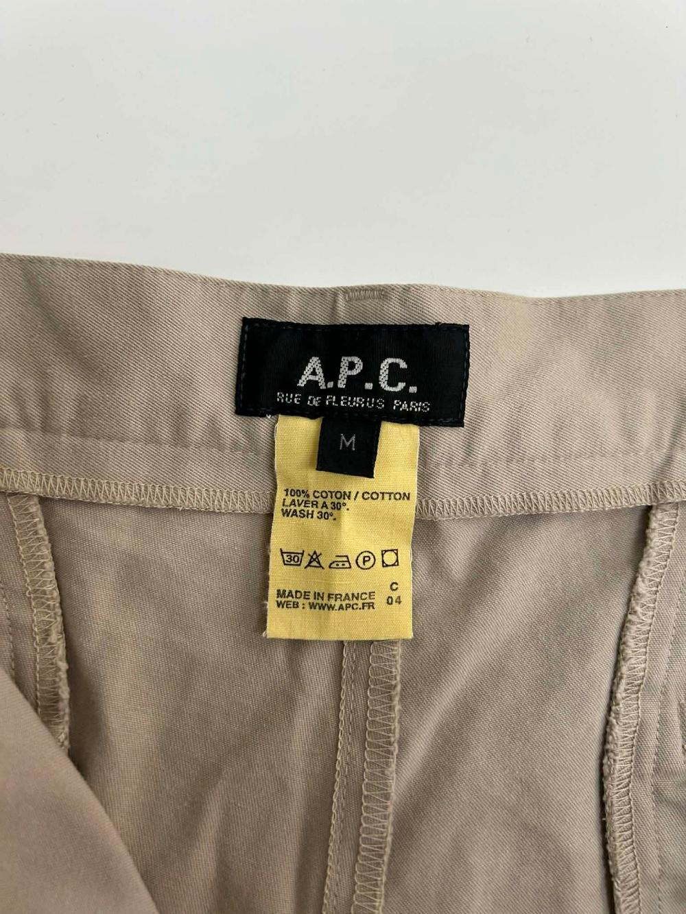 [M] A.P.C. 아페쎄 일본판 베이지 코튼 쇼츠 반바지 4