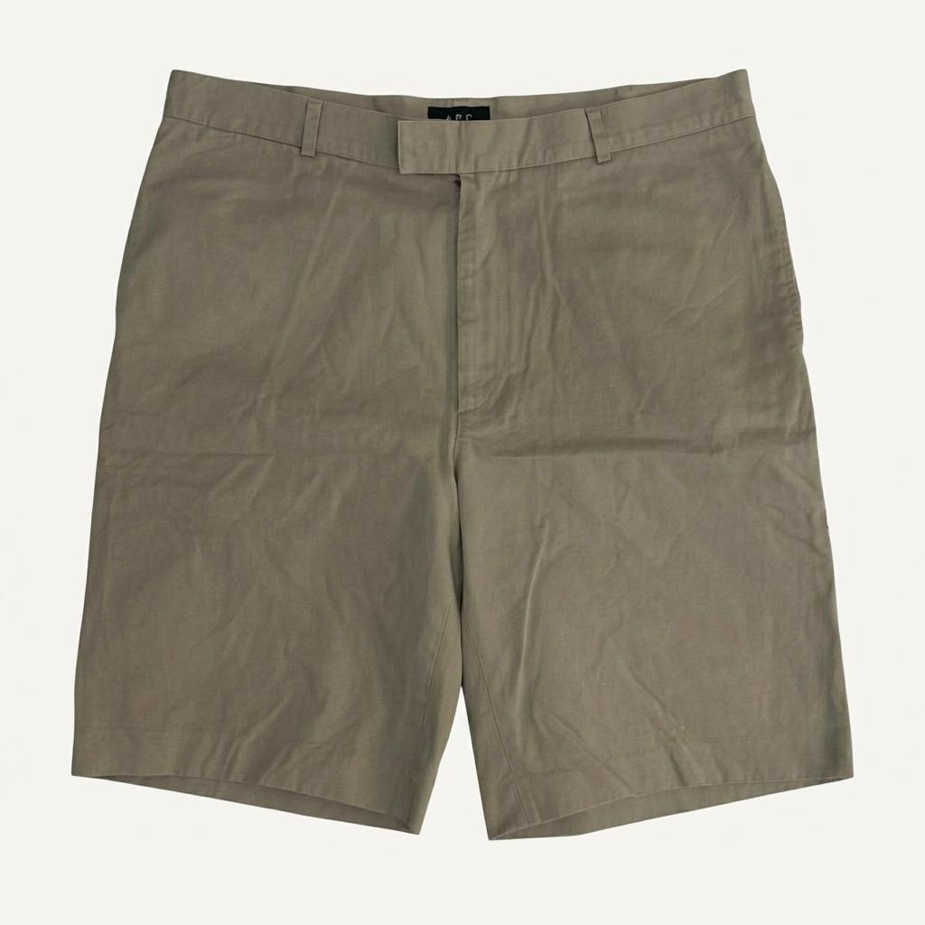 [M] A.P.C. 아페쎄 일본판 베이지 코튼 쇼츠 반바지 1