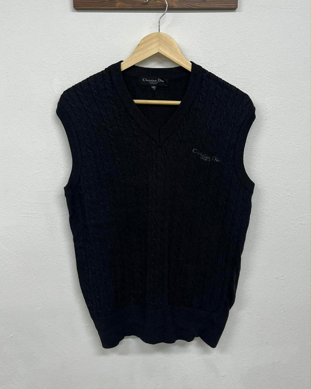 Christian Dior monsieur sports cable knit vest 2