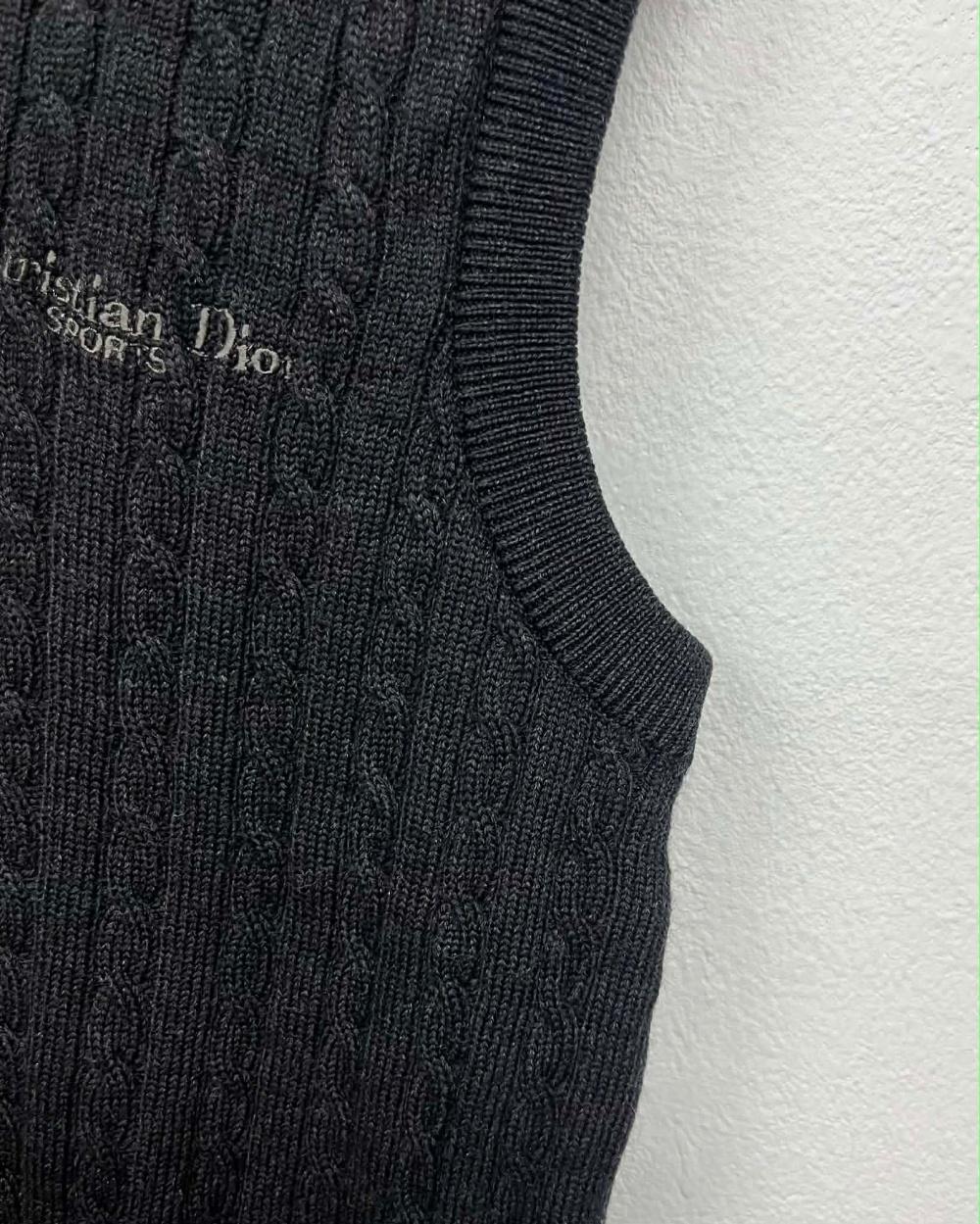Christian Dior monsieur sports cable knit vest 5
