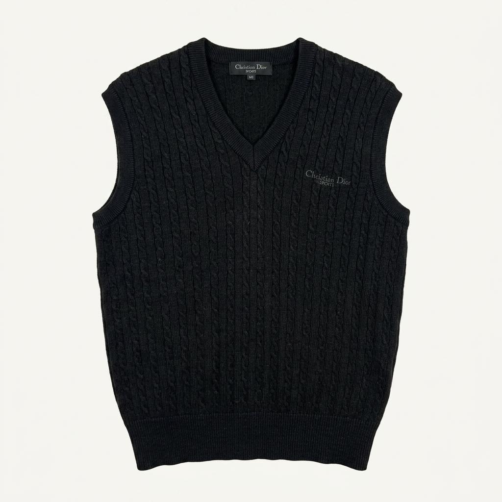 Christian Dior monsieur sports cable knit vest 1
