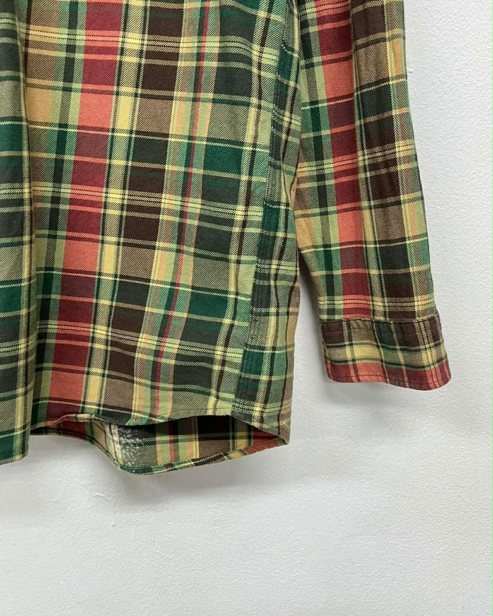 [M] Polo Ralph Lauren plaid elbow patch shirt 7