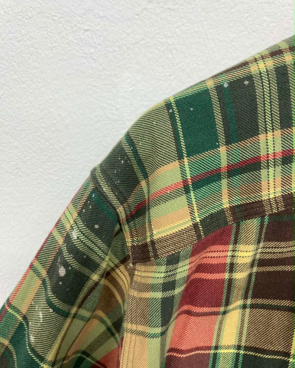 [M] Polo Ralph Lauren plaid elbow patch shirt 8