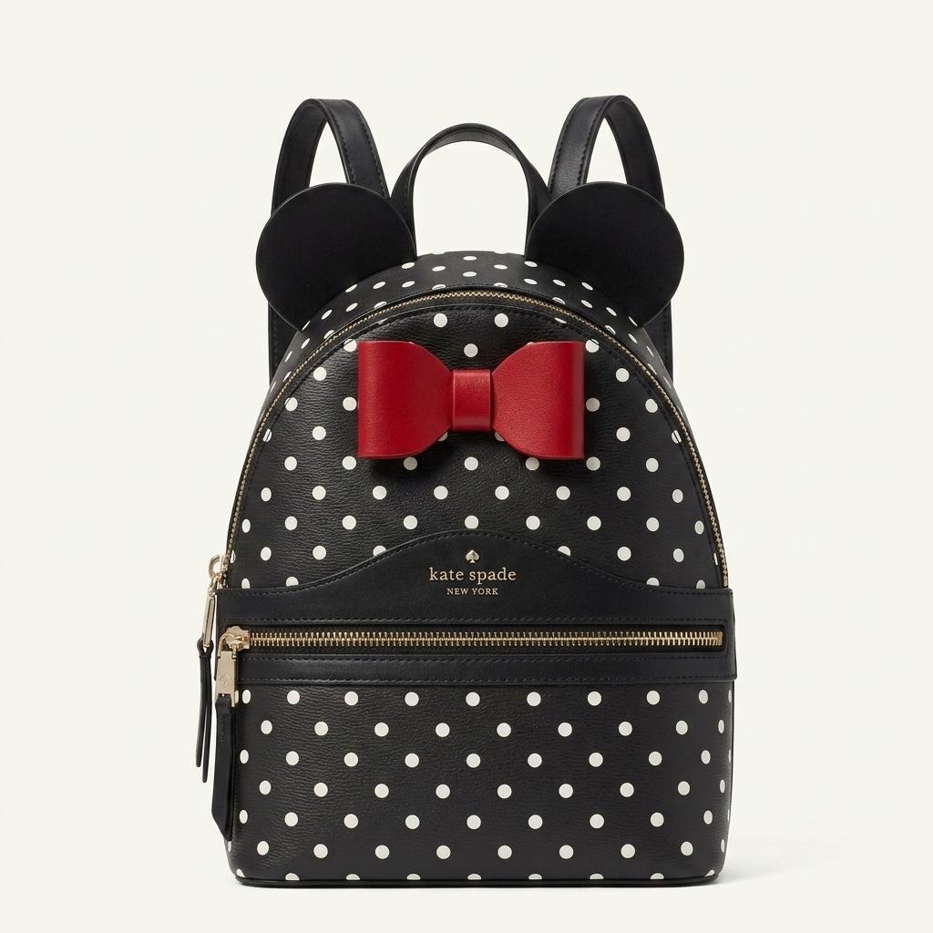 Kate Spade × Disney Minnie polka dot backpack 1