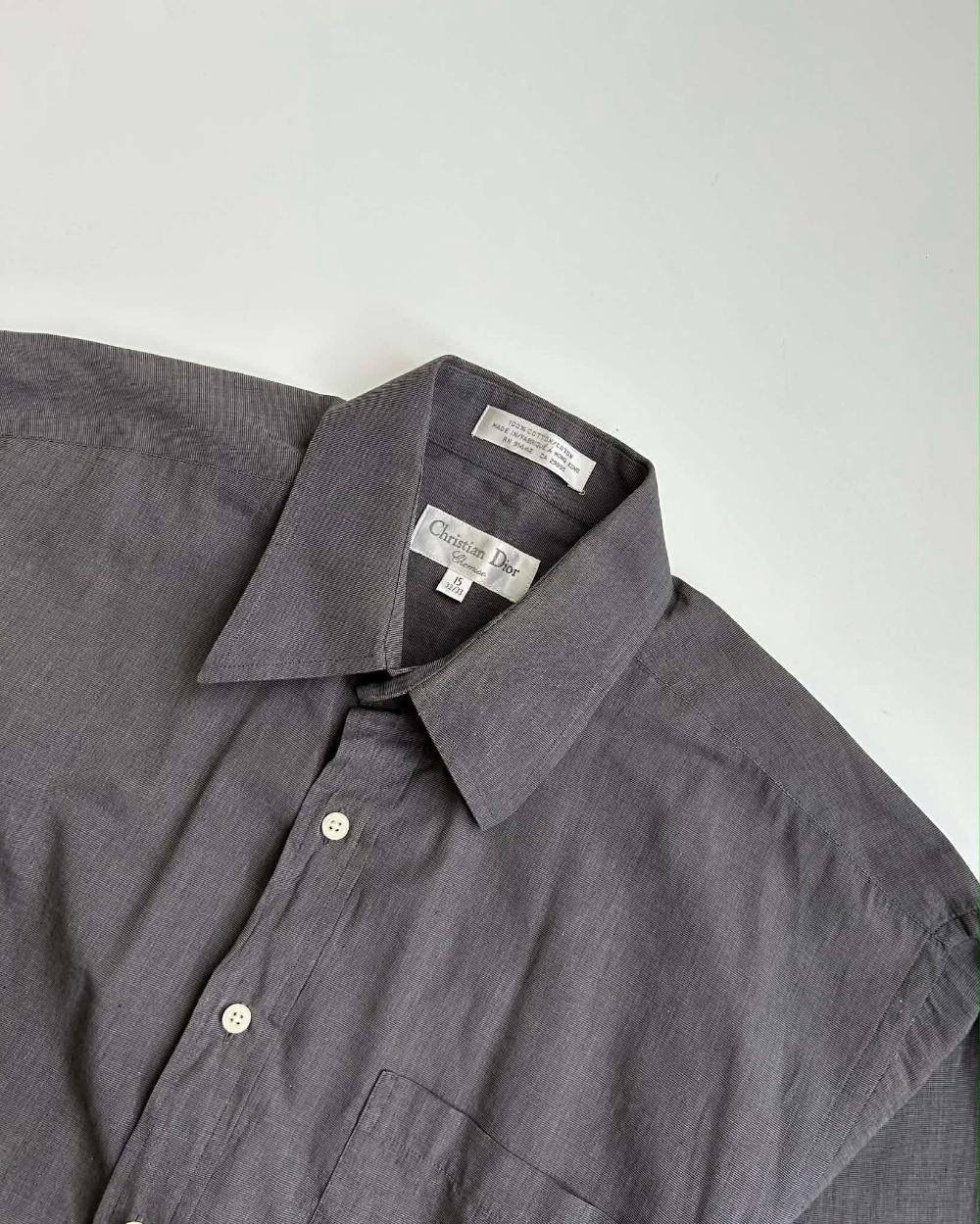 Christian Dior Chemise cotton shirt grey 5