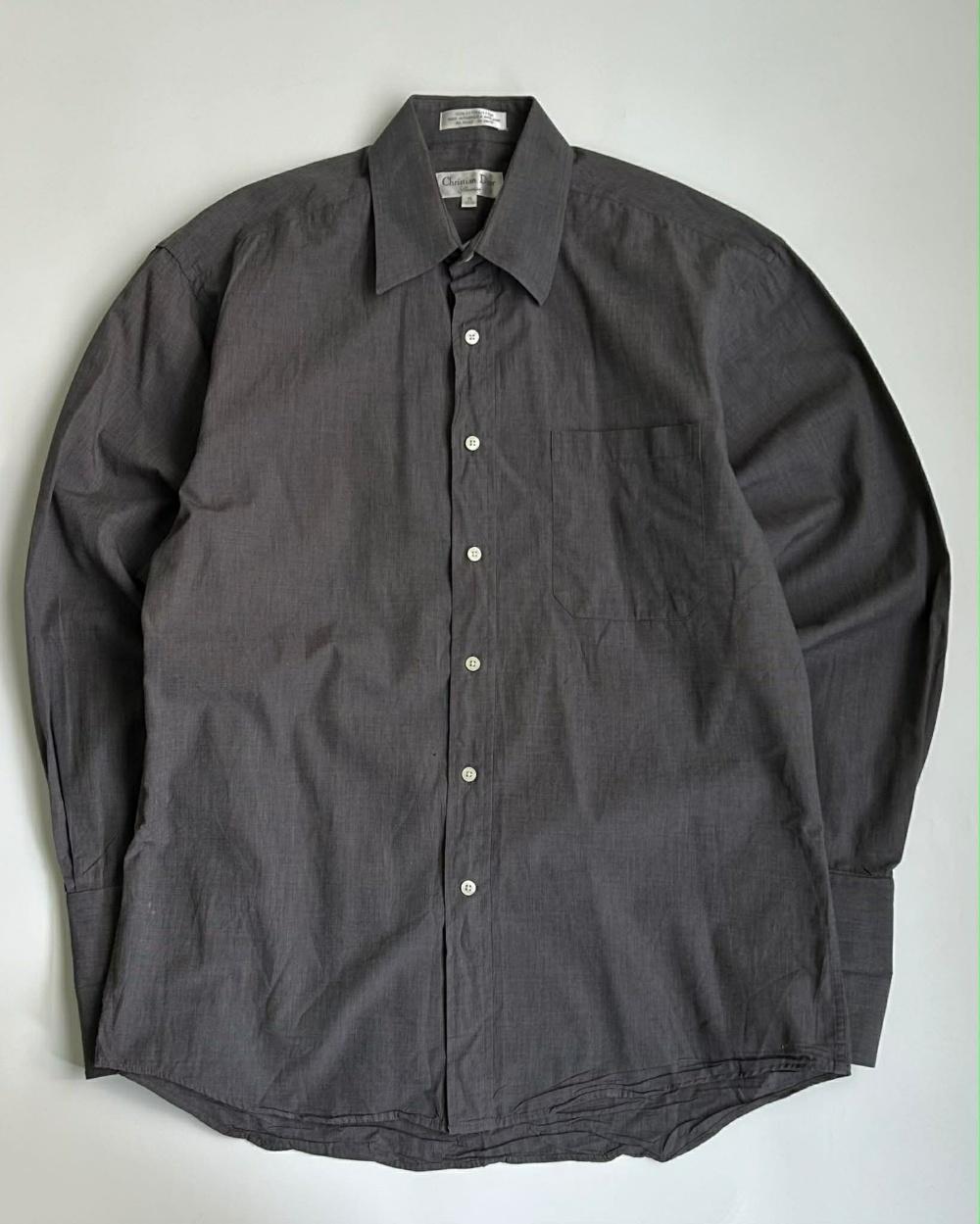 Christian Dior Chemise cotton shirt grey 4