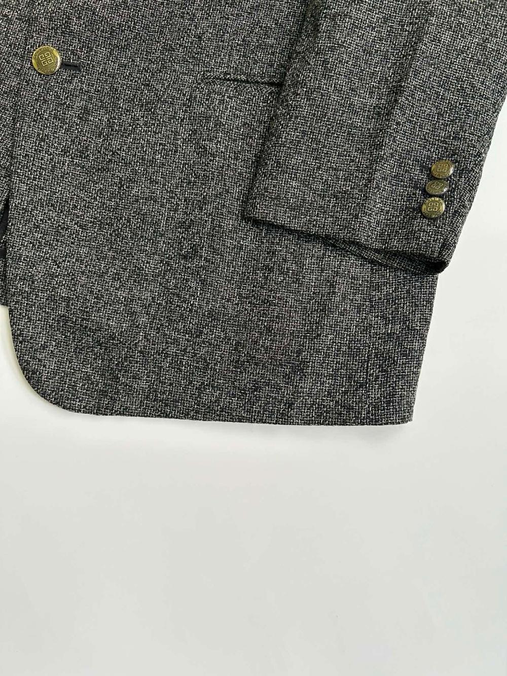 GIVENCHY Monsieur cotton blend tweed blazer 10