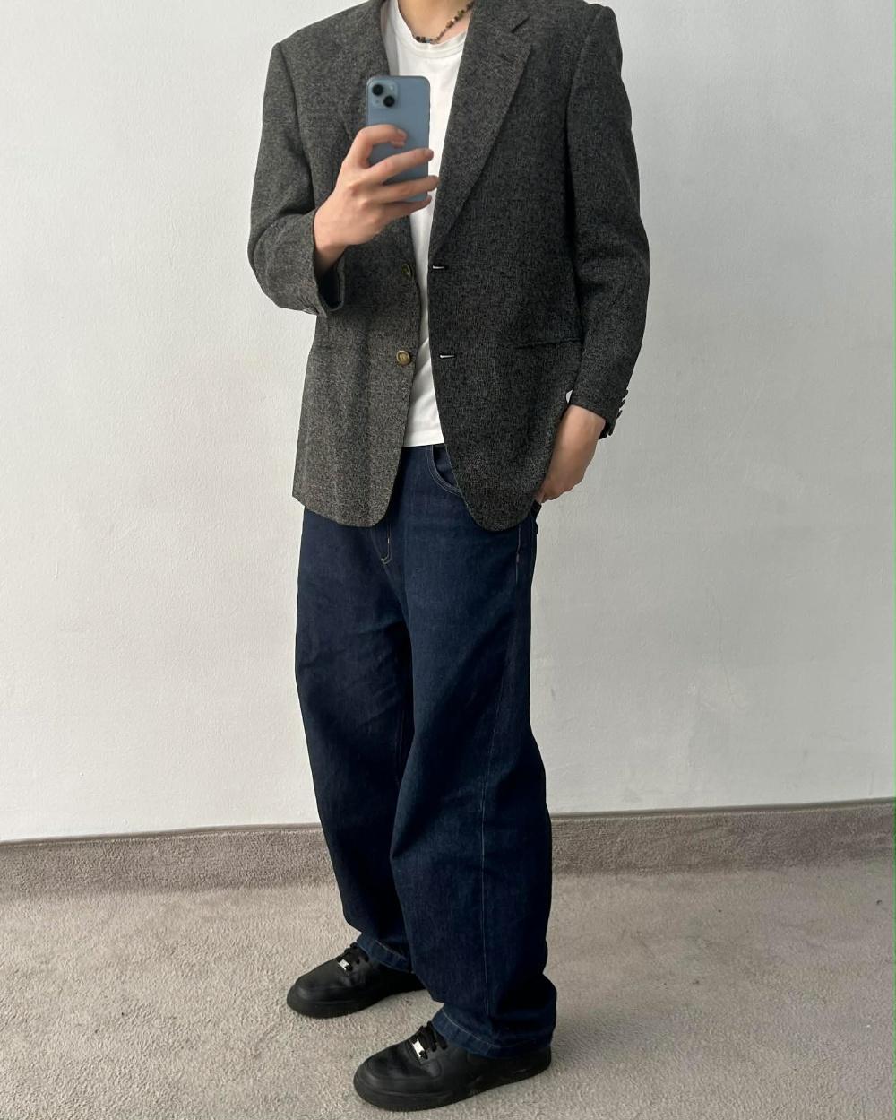 GIVENCHY Monsieur cotton blend tweed blazer 3