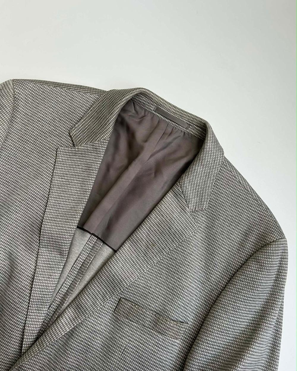 [40] BOSS Hugo Boss houndstooth single blazer 7