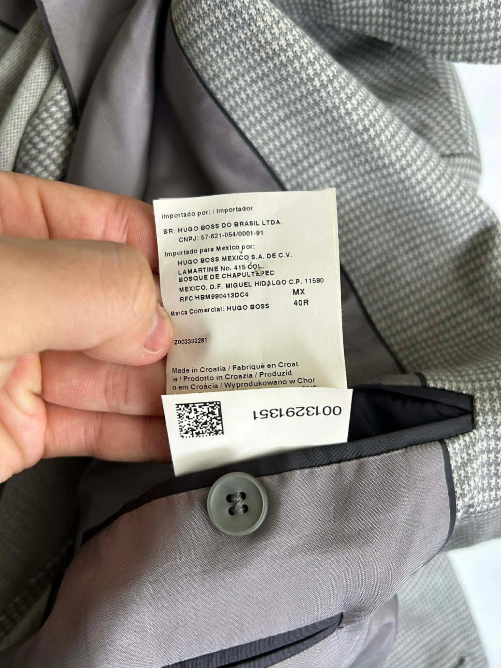 [40] BOSS Hugo Boss houndstooth single blazer 9