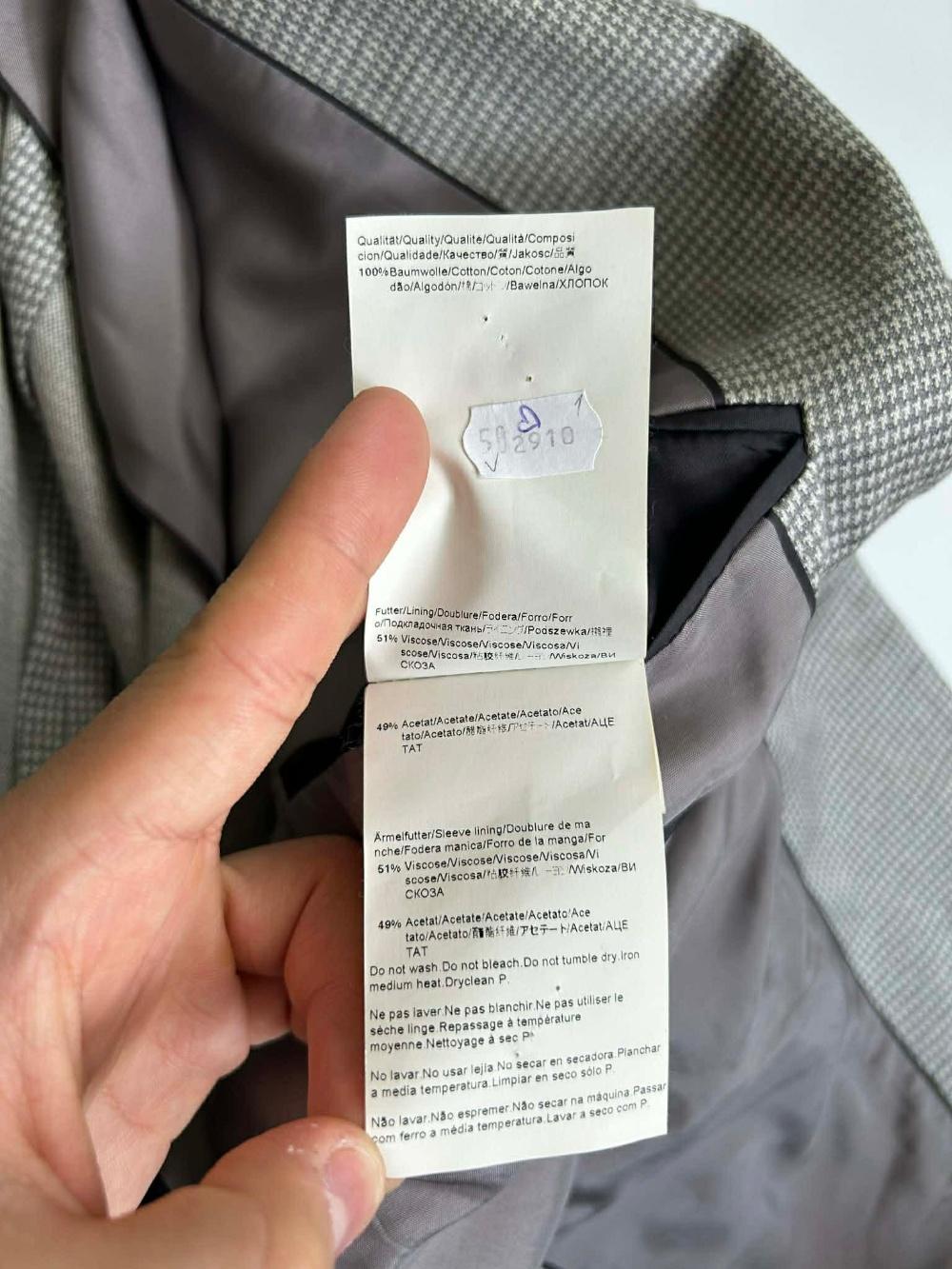 [40] BOSS Hugo Boss houndstooth single blazer 10