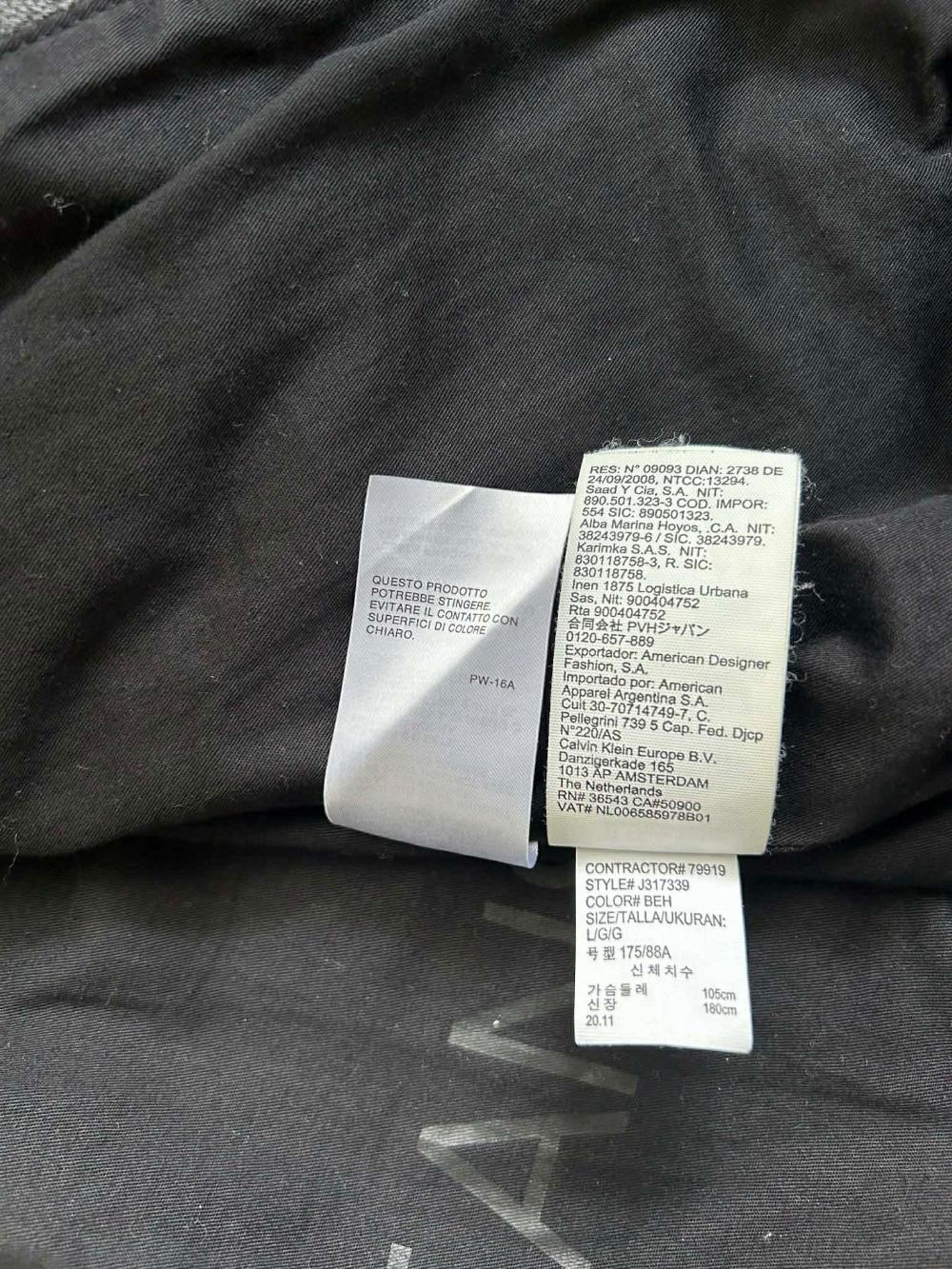 [L] Calvin Klein Jeans sheep nappa leather bomber 9
