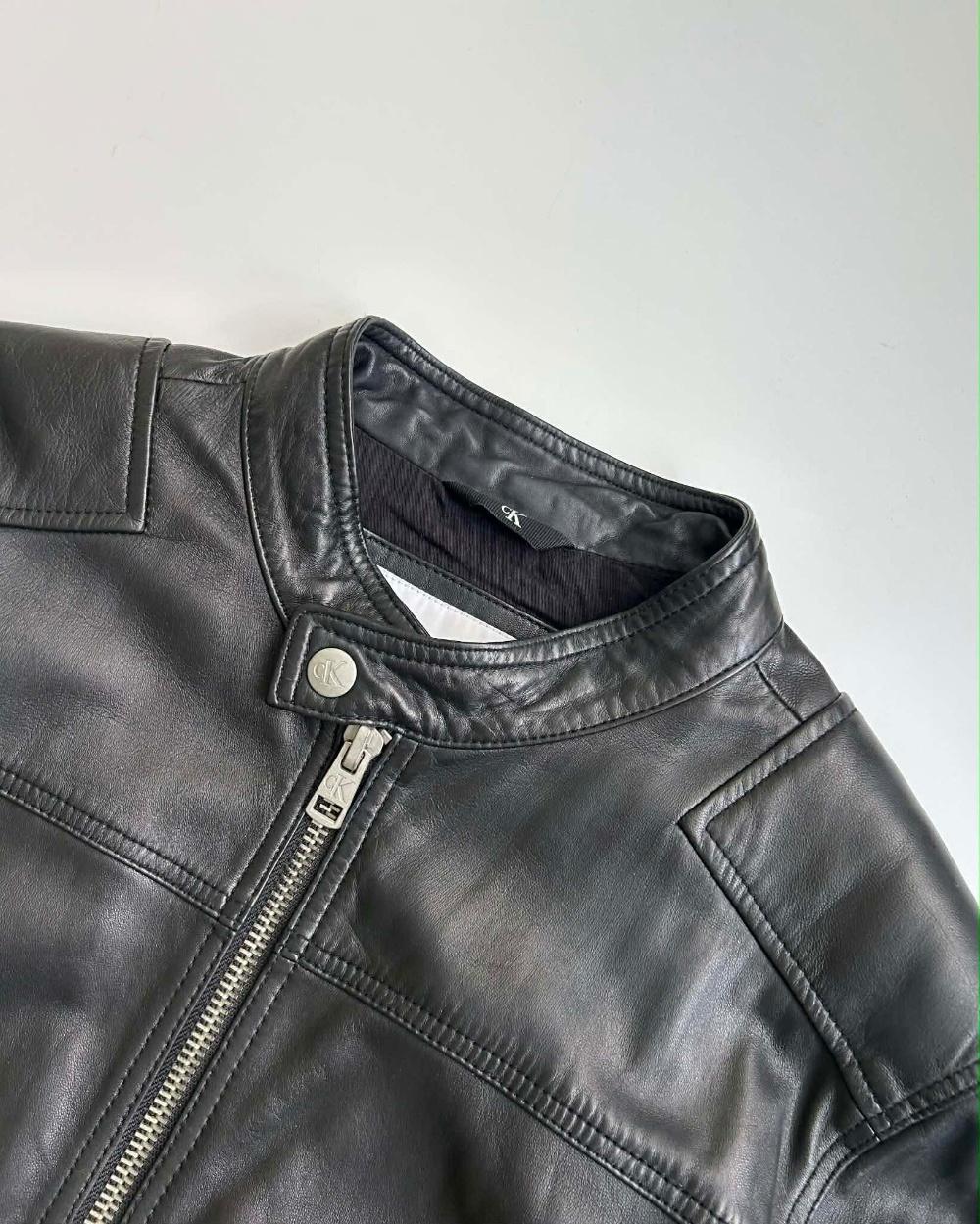 [L] Calvin Klein Jeans sheep nappa leather bomber 6