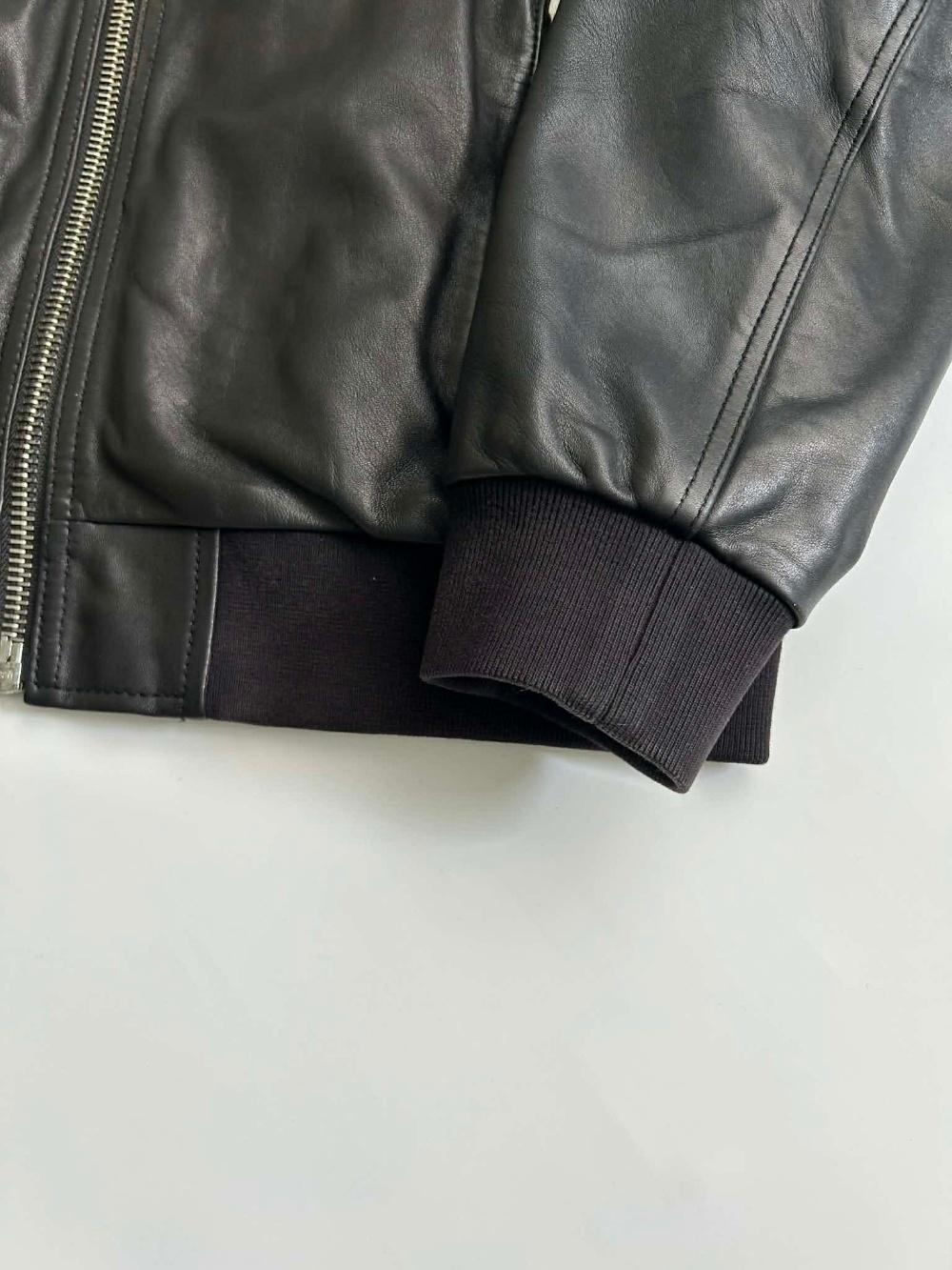 [L] Calvin Klein Jeans sheep nappa leather bomber 10
