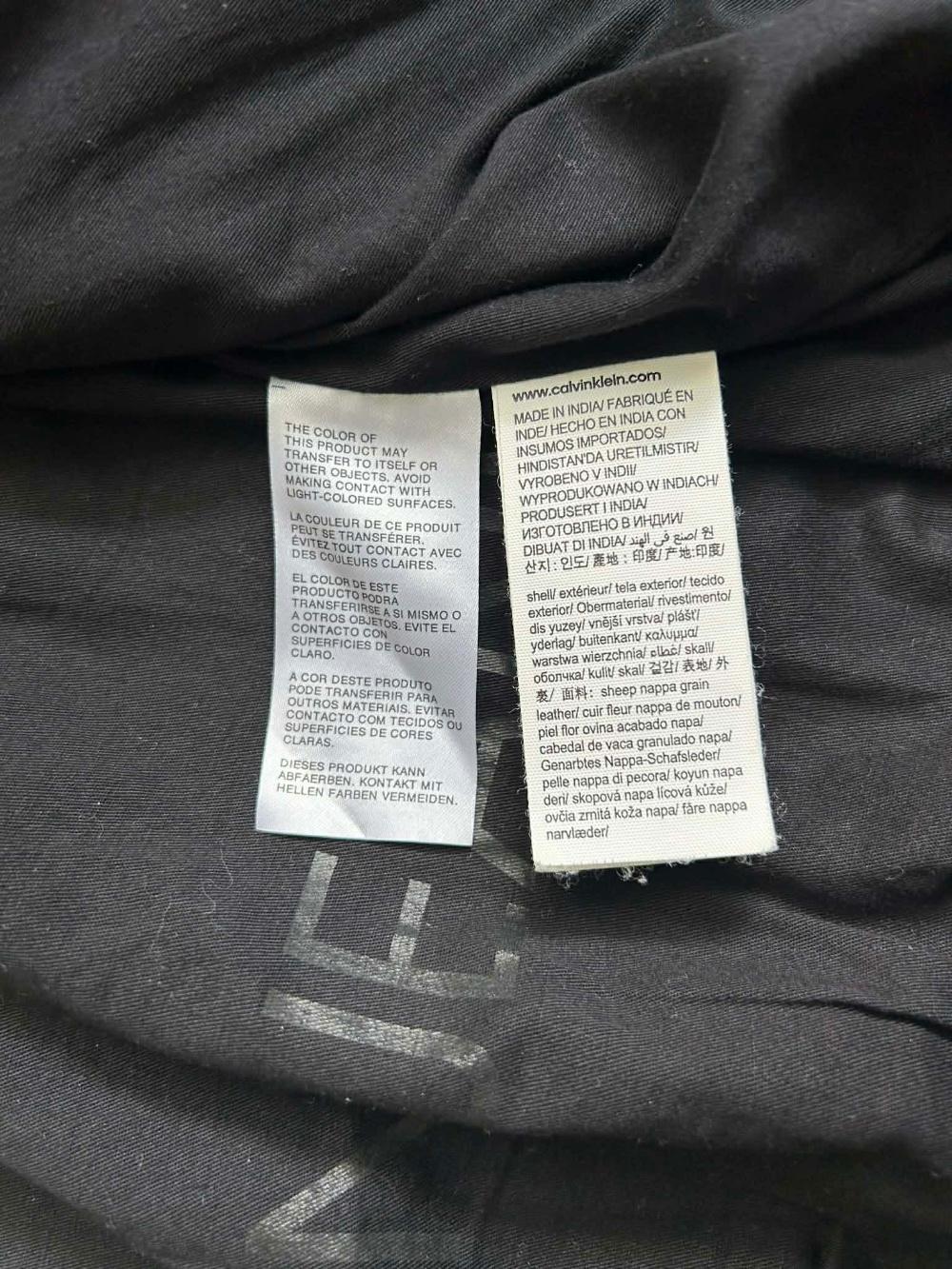 [L] Calvin Klein Jeans sheep nappa leather bomber 8