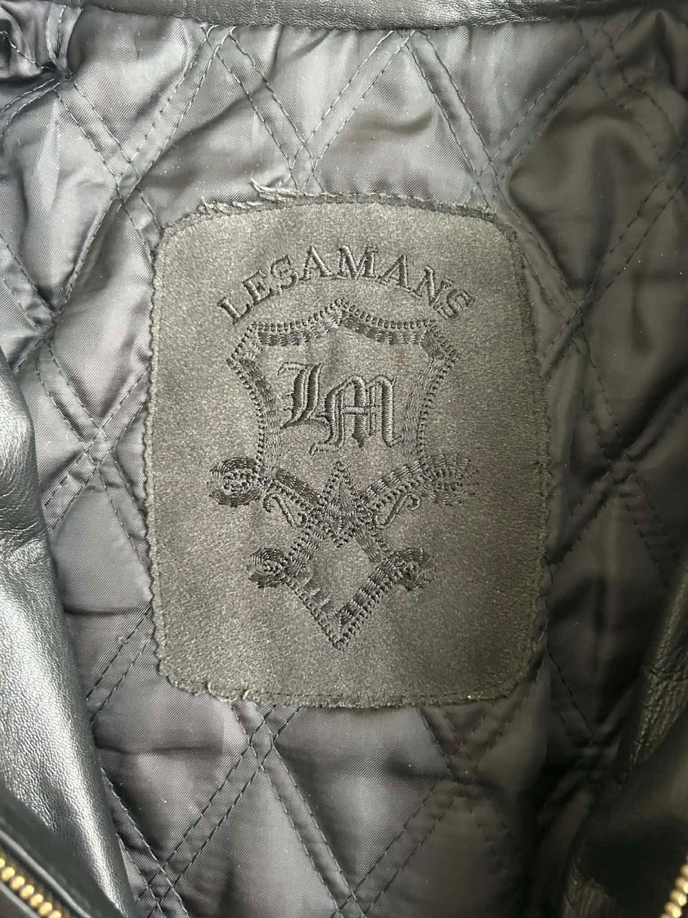[105]Vintage Shearling Collar Leather Jacket 9