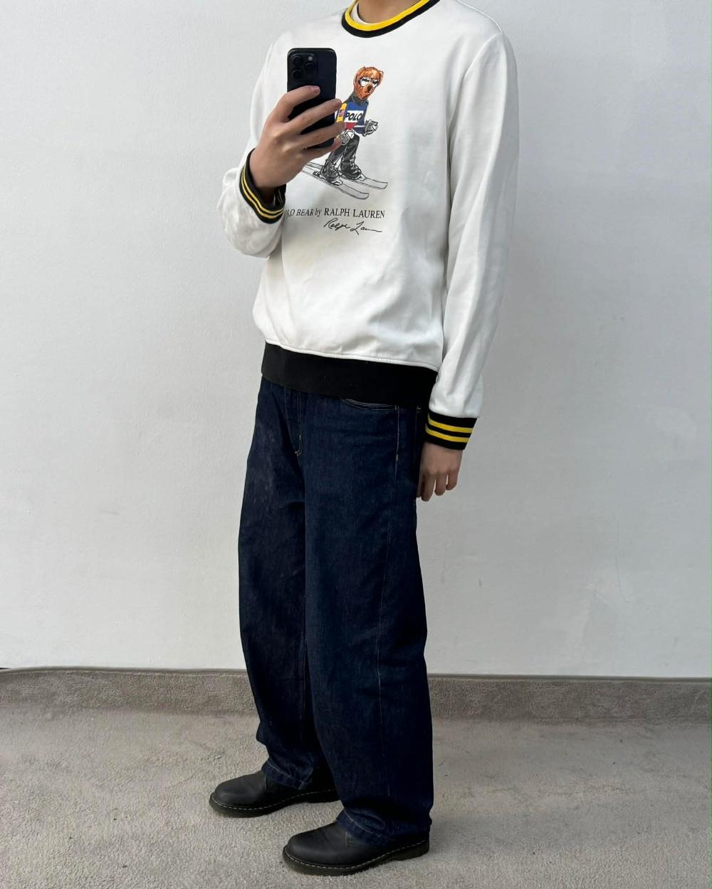 [L] Polo ralph lauren ski bear color block 6