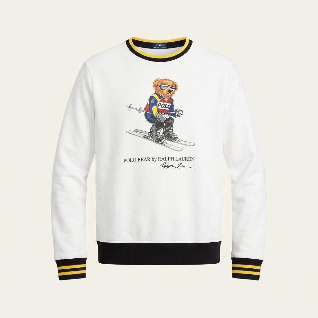 [L] Polo ralph lauren ski bear color block 1