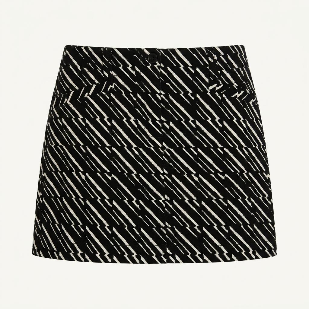 [38] Kenzo paris abstract pattern mini skirt 1