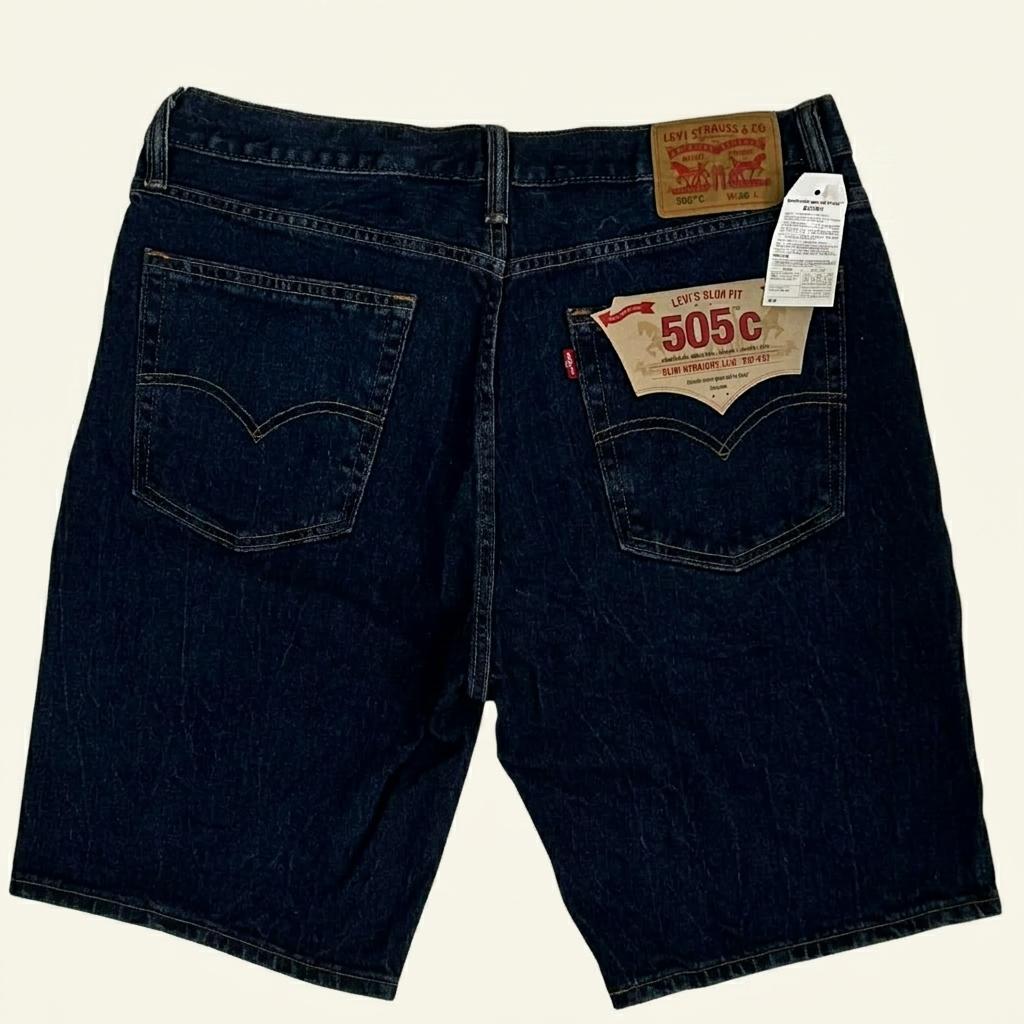 [36] Levi’s 505C slim straight denim shorts 1