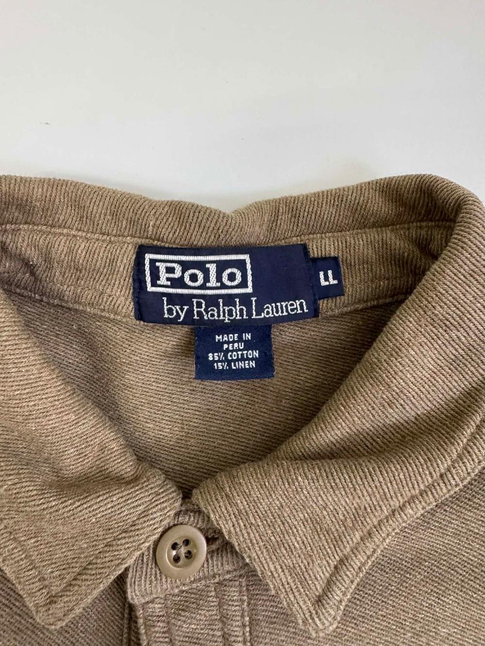 Polo Ralph Lauren cotton linen half placket shirt 4