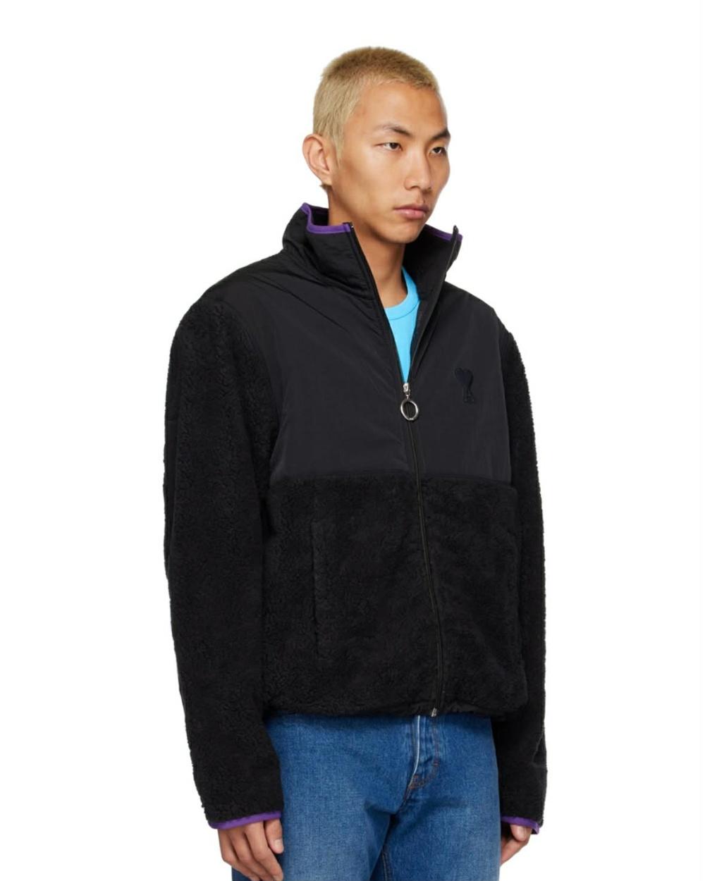 [M] ami de cœur fleece zip-up jacket 2
