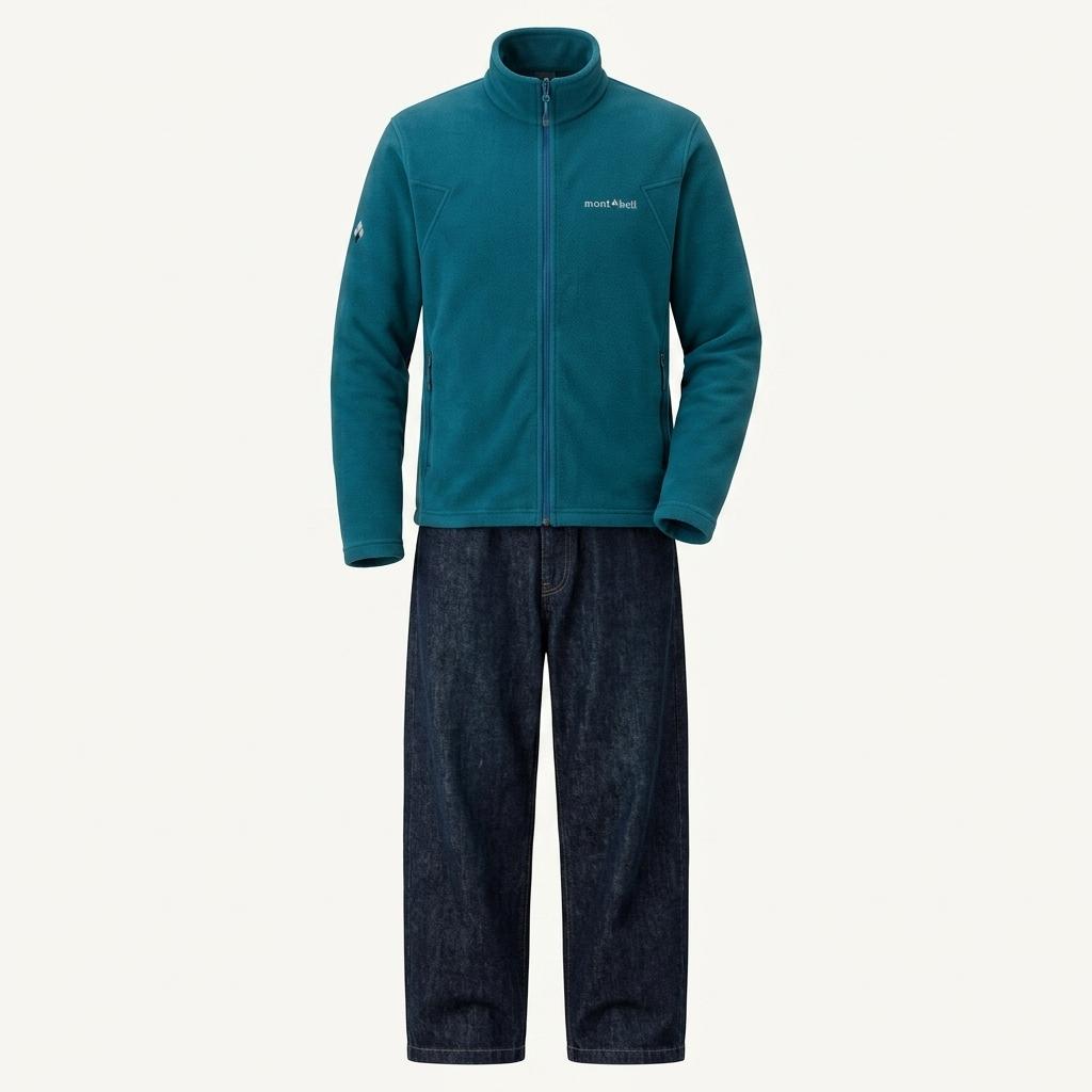 [XXL] mont-bell fleece zip-up jacket 1