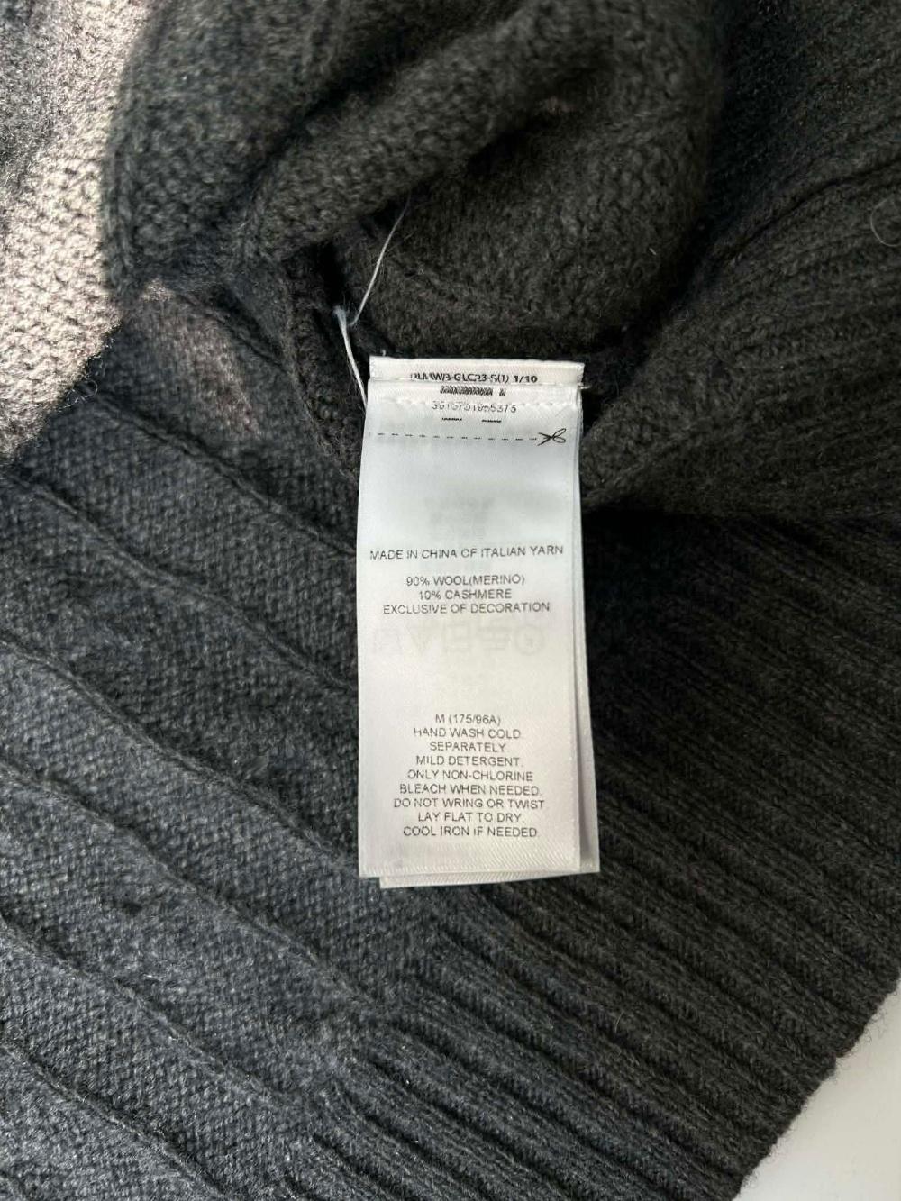 [M] POLO Ralph Lauren cable knit sweater charcoal 9