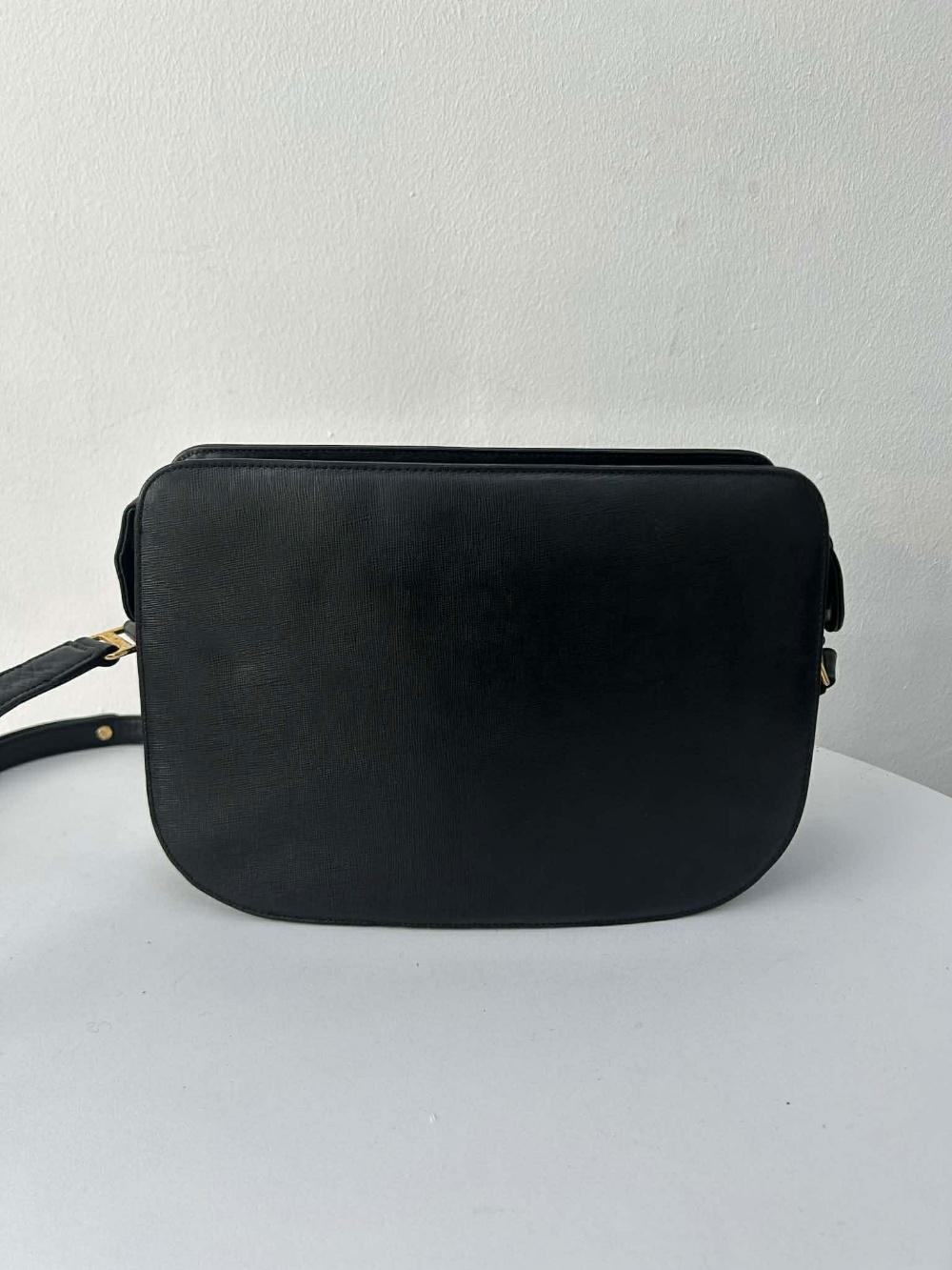 Givenchy vintage oval lock leather shoulder bag 4