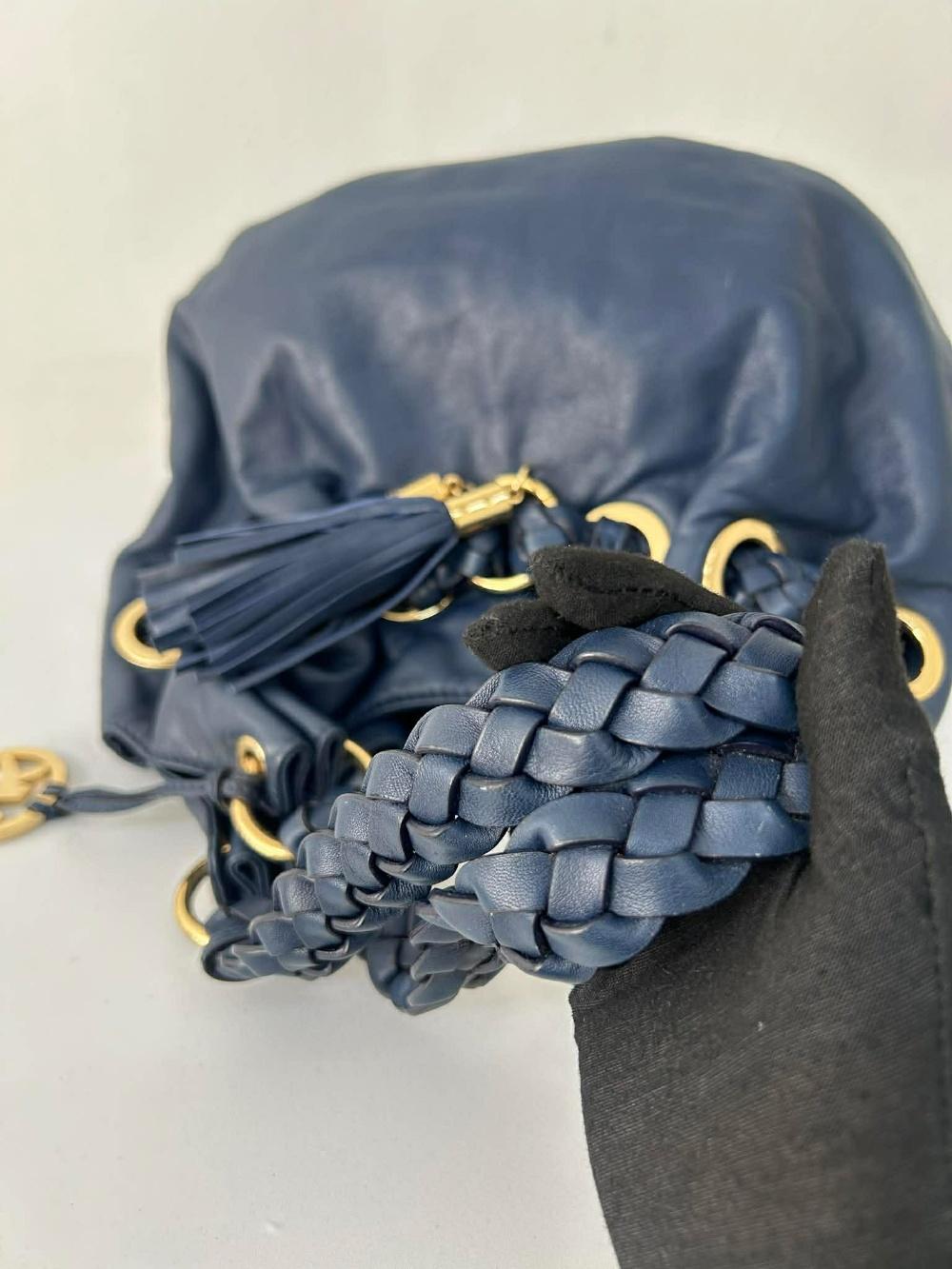 Michael Kors braided leather tassel shoulder bag 10